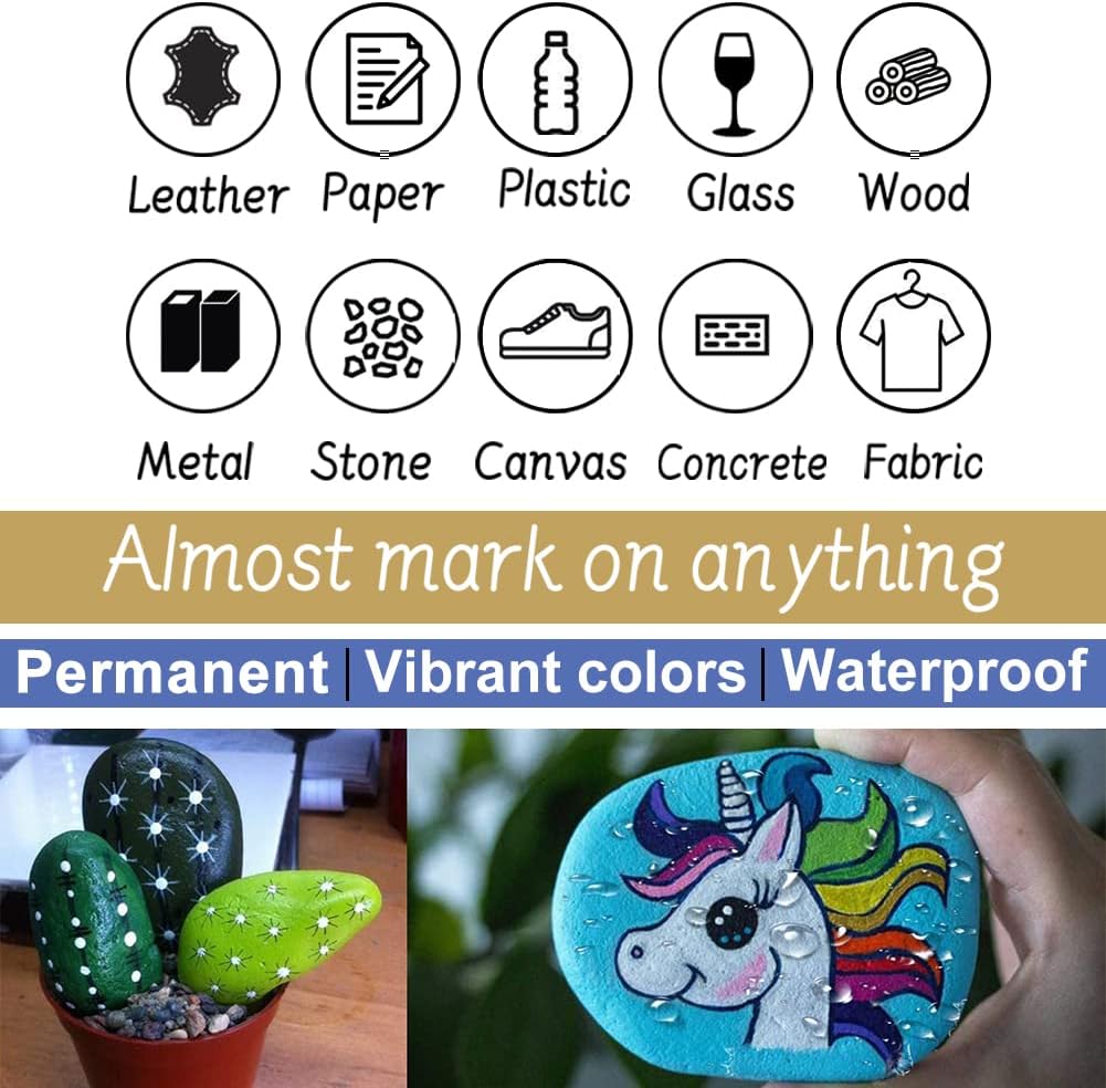 Overseas Oil-Based Metallic Paint Markers - Hình 6